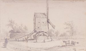 Vue du moulin à vent sur Blackheath, Greenwich, Londres