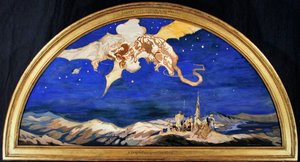 Le Dragon passant au-dessus des voyageurs - George Sheringham