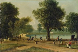 La Serpentine, Hyde Park - George Sidney (attr. to) Shepherd