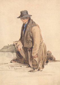 Homme à genoux