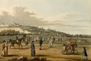 Revue des troupes anglaises à Montmartre par le duc de Wellington, 21 octobre 1815, gravée par M. Dubourg, 1817