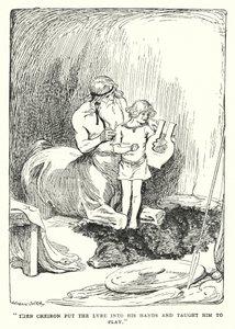 Jason et les Argonautes : "Alors Chiron lui a mis la lyre dans les mains et lui a appris à jouer"