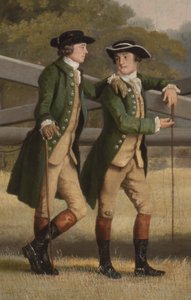 Détail de William Henry Cavendish-Bentinck, 3e duc de Portland et son frère cadet Lord Edward, 1767-68 (détail)