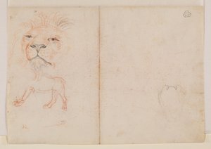 Tête de lion, verso, XVIIIe ou XIXe siècle - George Stubbs