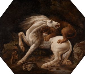 Cheval attaqué par un lion Épisode C, entre 1768 et 1769