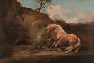 Cheval effrayé par un lion, entre 1762 et 1768