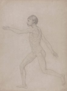 Figure humaine, vue latérale (ébauche préliminaire pour l