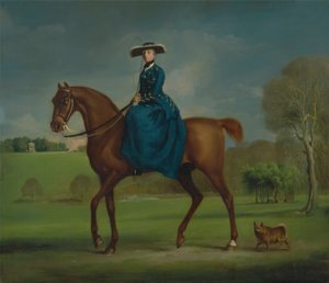 La comtesse de Coningsby en costume de la chasse de Charlton - George Stubbs