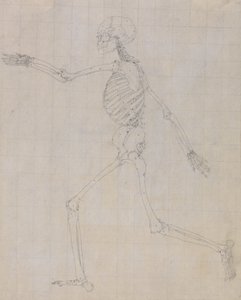 Étude de la Figure Humaine, Vue Latérale, Étude Finie pour la Table III, d