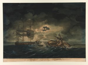 Le Hornet (U.S.) et le Peacock (britannique) - George Thresher