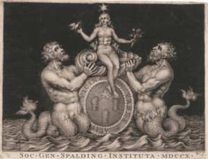 Ex-libris : La société des gentlemen de Spalding - George Vertue