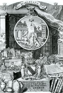 Ex-libris de Lord Harley, 1741
