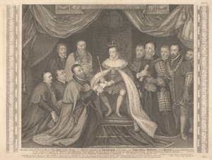 Le roi Édouard VI présentant la charte de Bridewell à Sir George Barnes