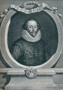 William Shakespeare 1564-1616, poète et dramaturge anglais, 1721, 1913 - George Vertue