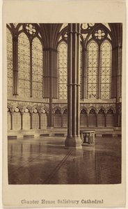 Salle du Chapitre. Cathédrale de Salisbury. - George Washington Wilson