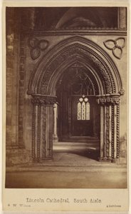 Cathédrale de Lincoln, bas-côté sud - George Washington Wilson
