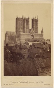 Cathédrale de Lincoln, vue du nord-ouest - George Washington Wilson