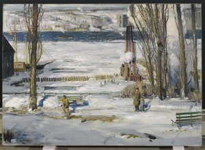 Une matinée de neige - Hudson River, 1910