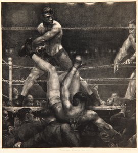 Dempsey à travers les cordes, 1923-24 - George Wesley Bellows