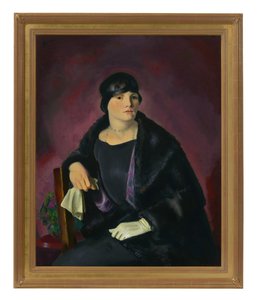 Portrait de Mme Walter Richter (huile sur toile)
