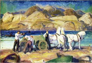 Le chariot de sable, 1917