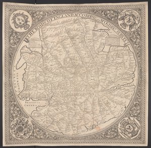 Carte des routes postales dans les environs de Londres
