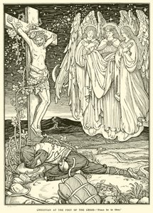 Chrétien au pied de la Croix - George Woolliscroft Rhead