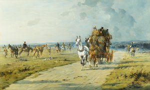 Un futur gagnant du Derby sur les Downs près de Marlborough