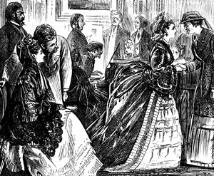 Réunion sociale de la haute société anglaise