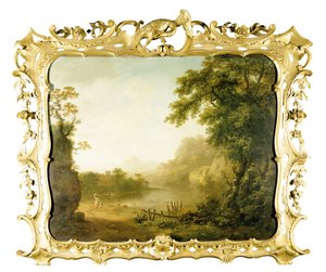 Paysage fluvial boisé à l
