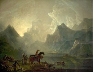 Lac de Llanberis et château de Dolbadarn, nord du Pays de Galles