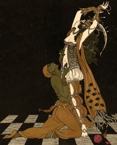 Vaslav Nijinsky et Ida Rubinstein dans Schéhérazade - Georges (after) Barbier