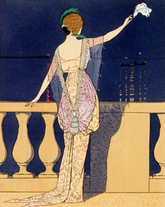 Adieu de nuit, design pour une robe de soirée par Jeanne Paquin, début du 20e siècle