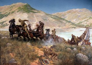 Dernière traversée de la Tugela par Buller, février 1900 - Georges Bertin Scott