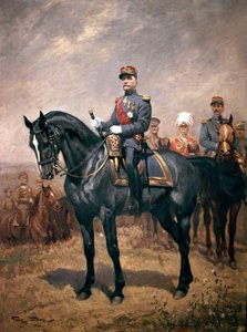 Portrait du maréchal Ferdinand Foch à cheval - Georges Bertin Scott