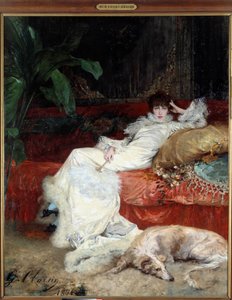 Portrait de la comédienne Henriette Rosine Bernard dite Sarah Bernhardt