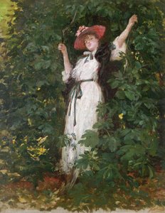 Sarah Bernhardt dans les arbres - Georges Clairin