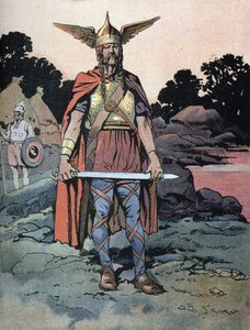 Portrait de Vercingétorix (ca. 80-vers 46 av. J.-C.) guerrier et chef gaulois de la tribu des Arvernes