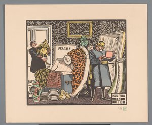 Soldats pillant une maison (Kultur en ete)