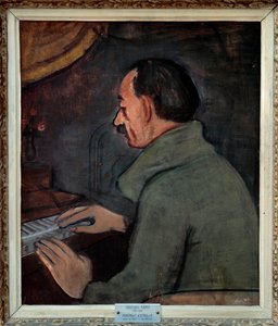 Portrait de Maurice Utrillo, peintre français. Peinture de Georges Kars - Georges Kars