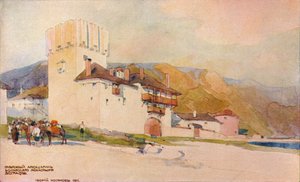 Auberge du monastère bulgare, Zograph, 19e siècle
