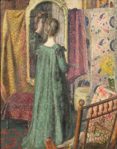 Femme devant un miroir