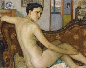 La baigneuse avec son chien