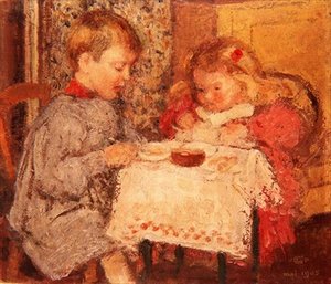 Le dîner de poupée - Georges Lemmen