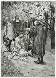 Mariage d’Ethel et d’Ordener - illustration de Han d’Islande, 19e siècle