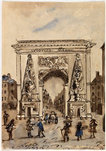 Entrée du faubourg Saint-Martin - Georges Michel