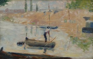Homme dans un bateau, vers 1884