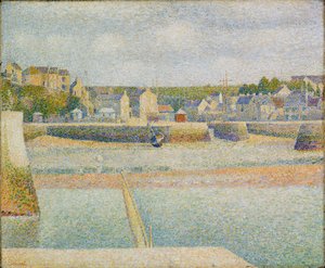 Port-en-Bessin : Le port extérieur (marée basse)