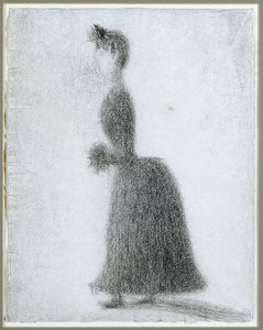 La Promeneuse avec un manchon, vers 1884