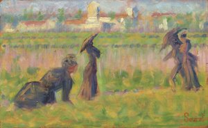 Figures dans un paysage